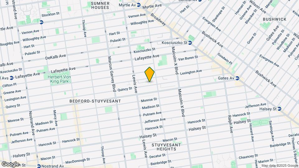 625 Quincy St Map and Location Details