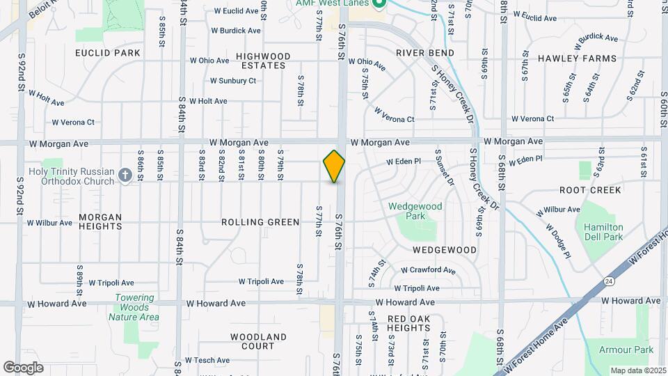 3613 S 76th St Map and Location Details