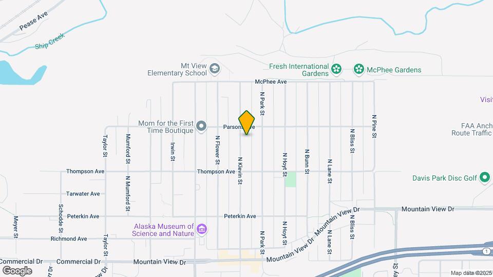 627 N Klevin St Map and Location Details