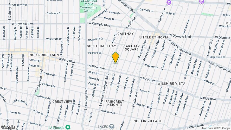 1233 Stearns Dr Mapa y Detalles de la Ubicación