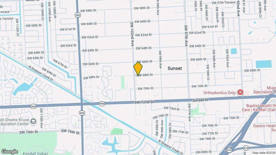 6801 SW 102nd Ave Map and Location Details