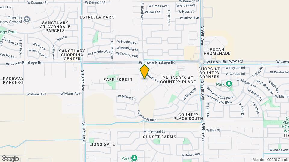 3018 S 102nd Ln Map and Location Details