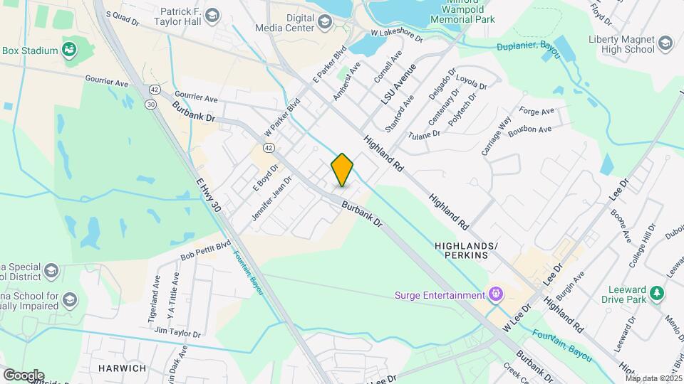 4725 Burbank Dr Map and Location Details