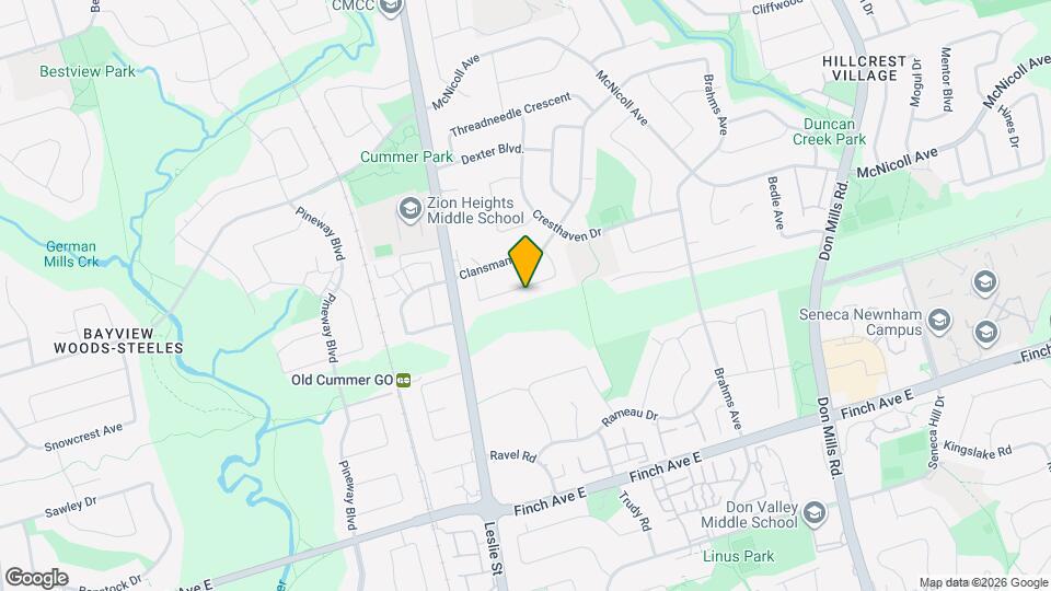 37 Summerside Crescent Map and Location Details