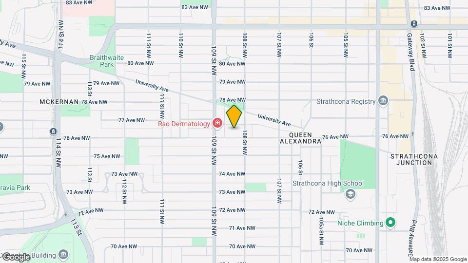 10816 76 Av NW Map and Location Details