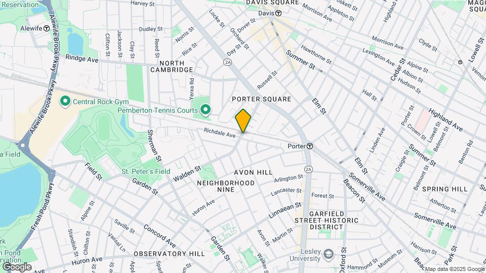 62 Walden St, Unit 1 Mapa y Detalles de la Ubicación