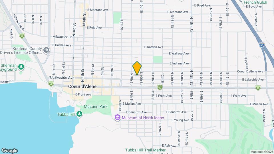915 E Lakeside Ave Map and Location Details