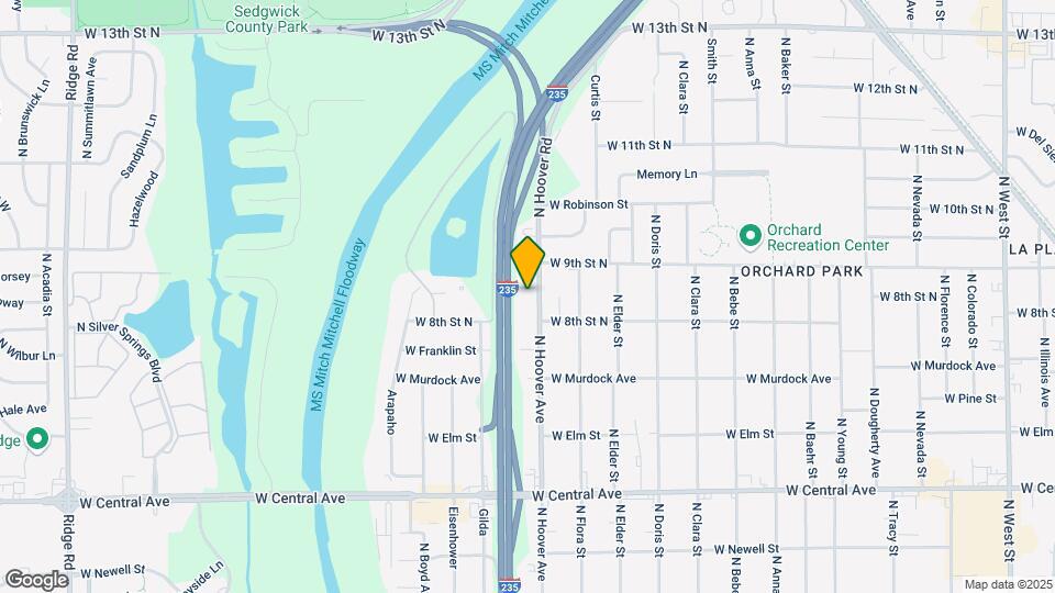 915 N Hoover Rd Map and Location Details