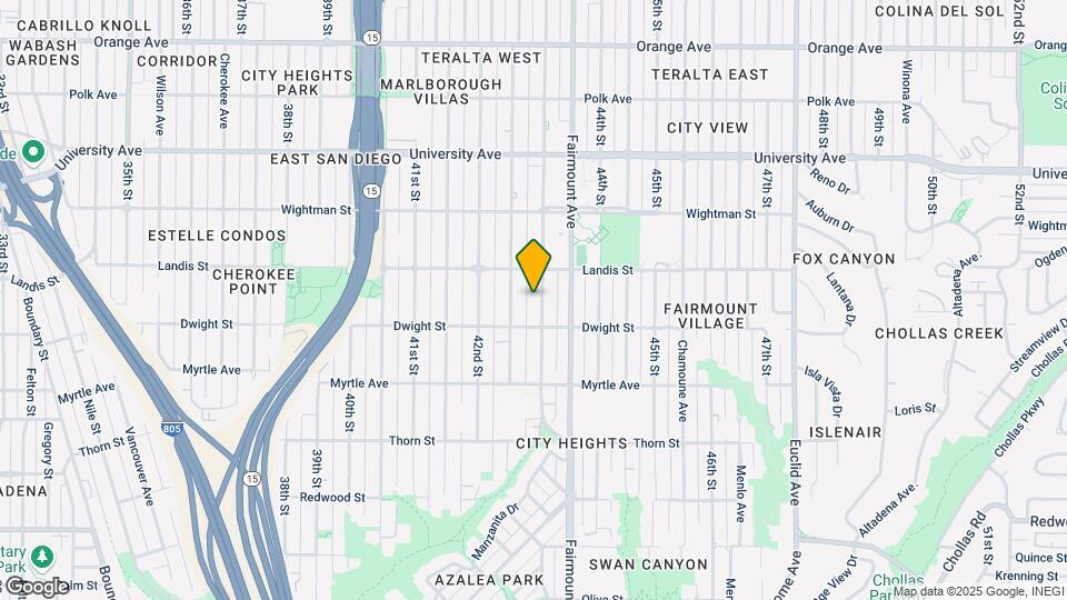 3644 43rd St Map and Location Details