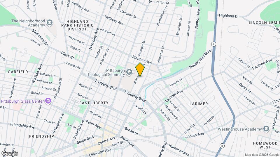 624 N Sheridan Ave Mapa y Detalles de la Ubicación