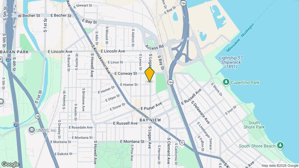 2443 S Logan Ave Map and Location Details