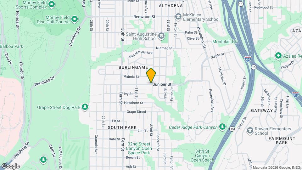 3193 Juniper St, Unit 3193 Map and Location Details