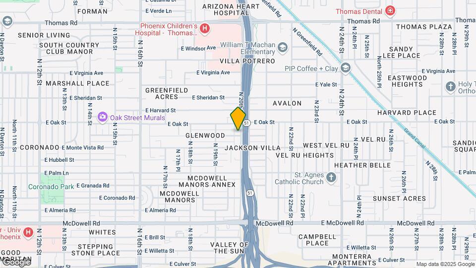 2228 N 20th St Map and Location Details