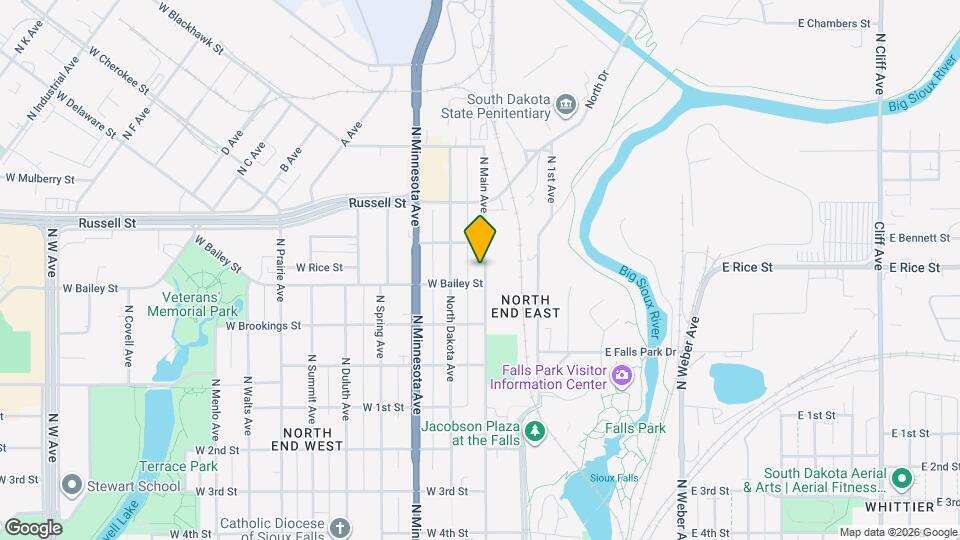 1205 N Main Ave Map and Location Details