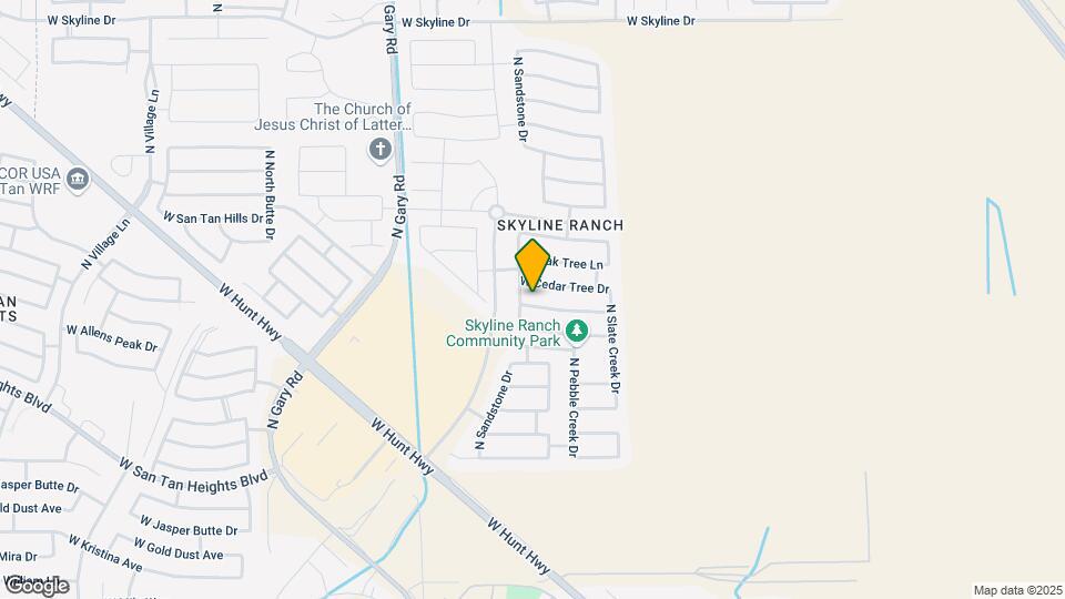 930 W Mesquite Tree Ln Mapa y Detalles de la Ubicación
