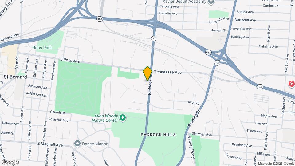 4581 Paddock Rd Map and Location Details