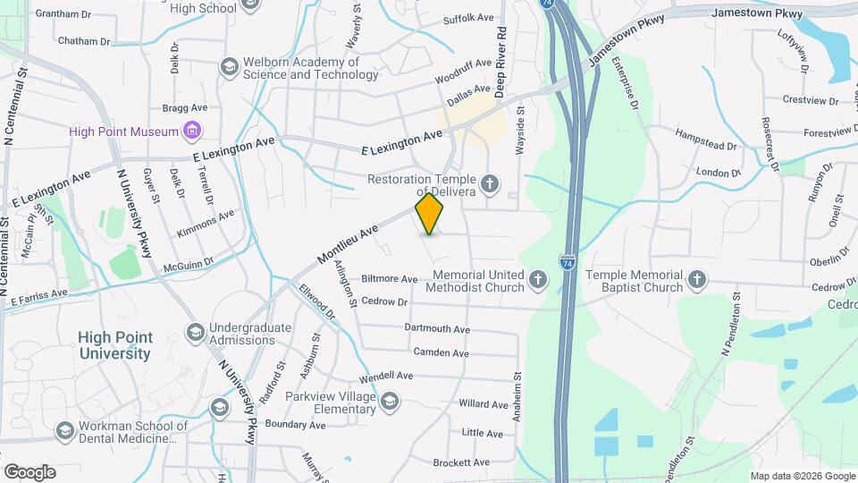 832 Cummins St Map and Location Details