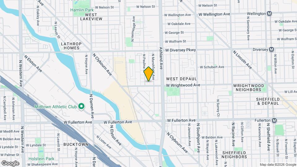 1650 W Wrightwood Ave, Unit J05P Map and Location Details