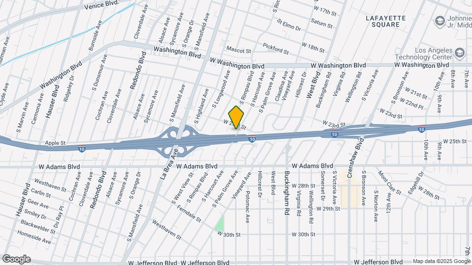 2317 S Harcourt Ave Map and Location Details