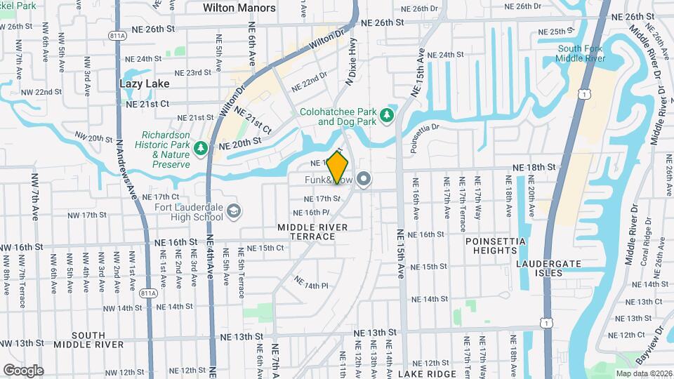 1012 NE 17th Ct, Unit 3 Mapa y Detalles de la Ubicación