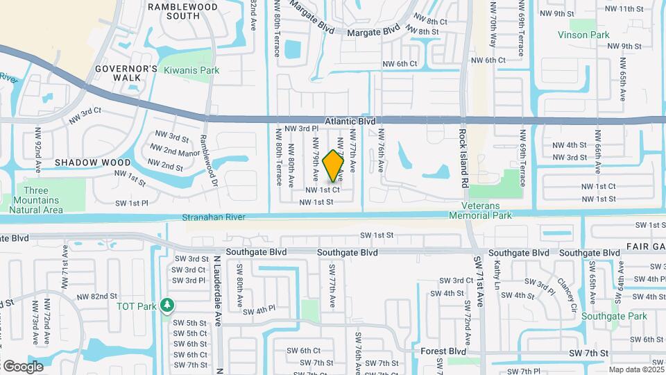 132 NW 78th Ter Map and Location Details