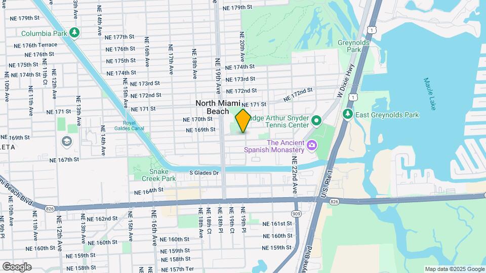 1999 NE 168th St Map and Location Details