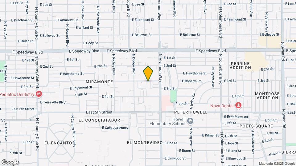 3808 E 3rd St Mapa y Detalles de la Ubicación