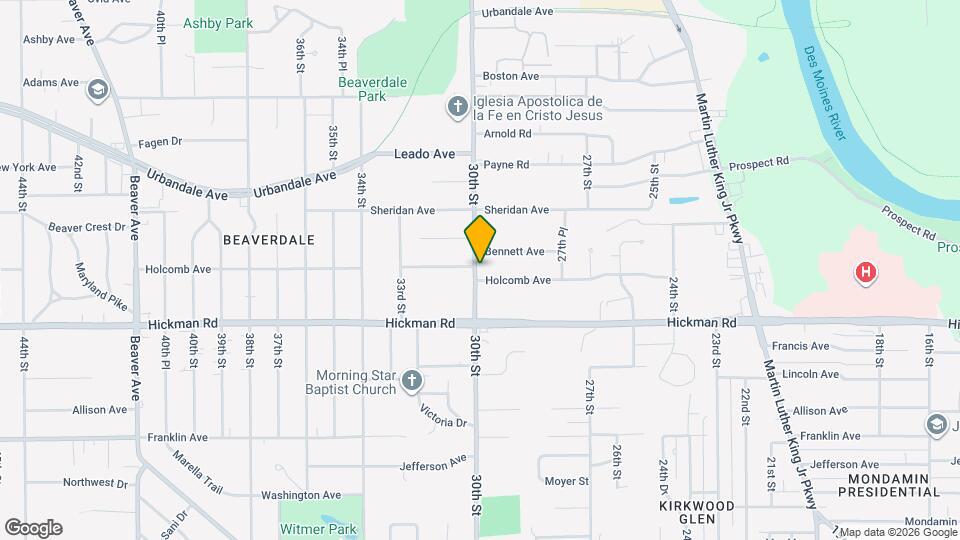 2509 30th St Map and Location Details