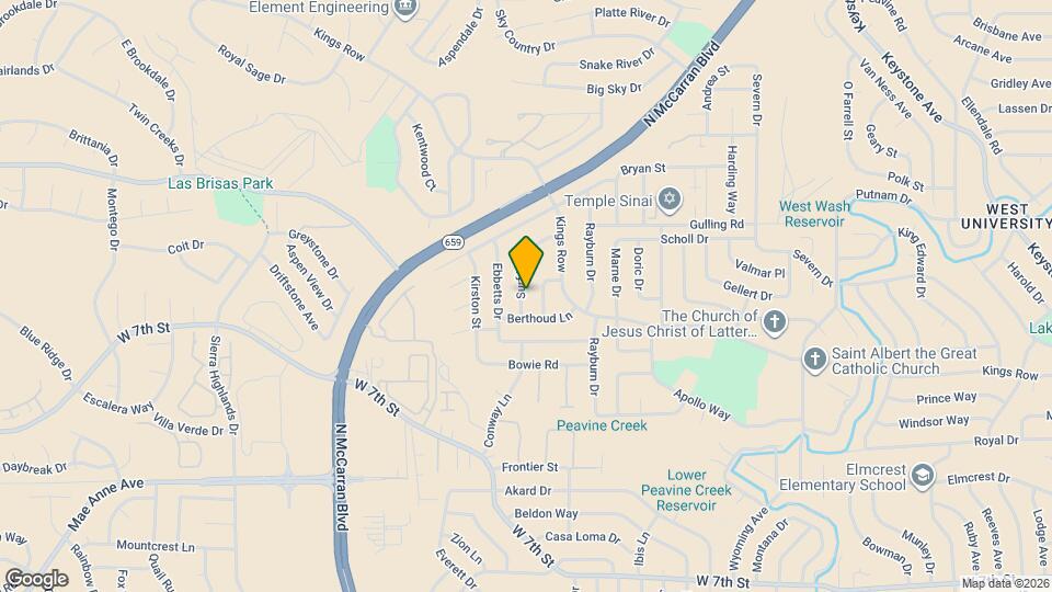 1380 Surf Way Map and Location Details