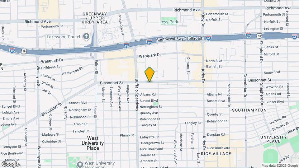 3027 Bissonnet St Map and Location Details
