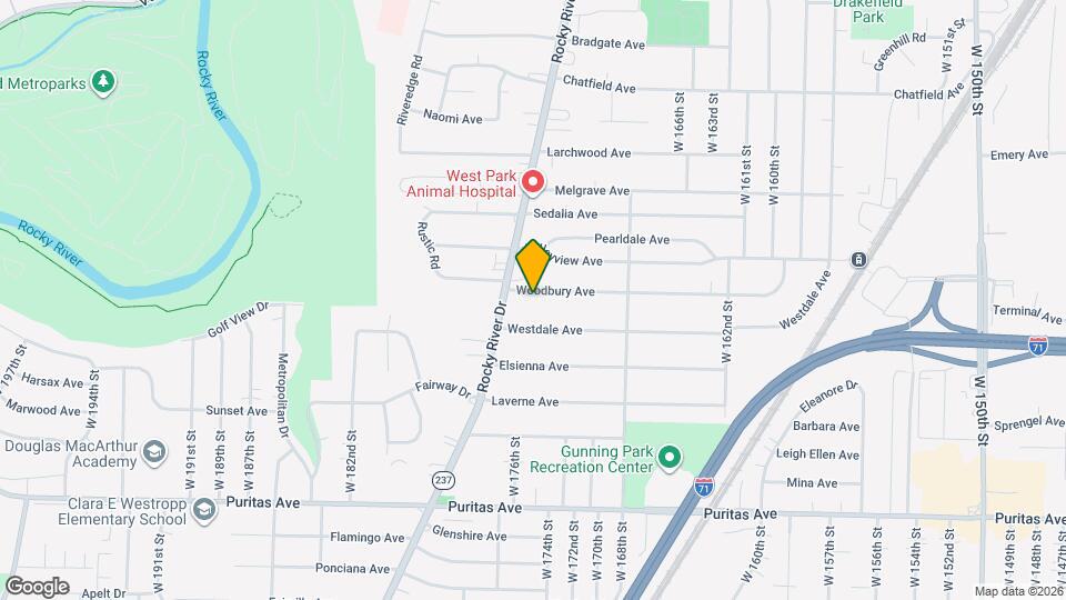 17407 Woodbury Ave Map and Location Details