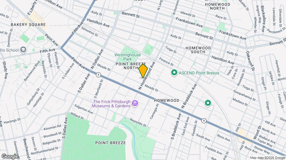 211 N Homewood Ave Mapa y Detalles de la Ubicación