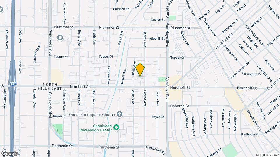 Nordhoff Townhomes Map and Location Details