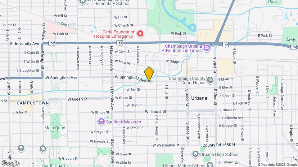 507 W Springfield Ave Map and Location Details