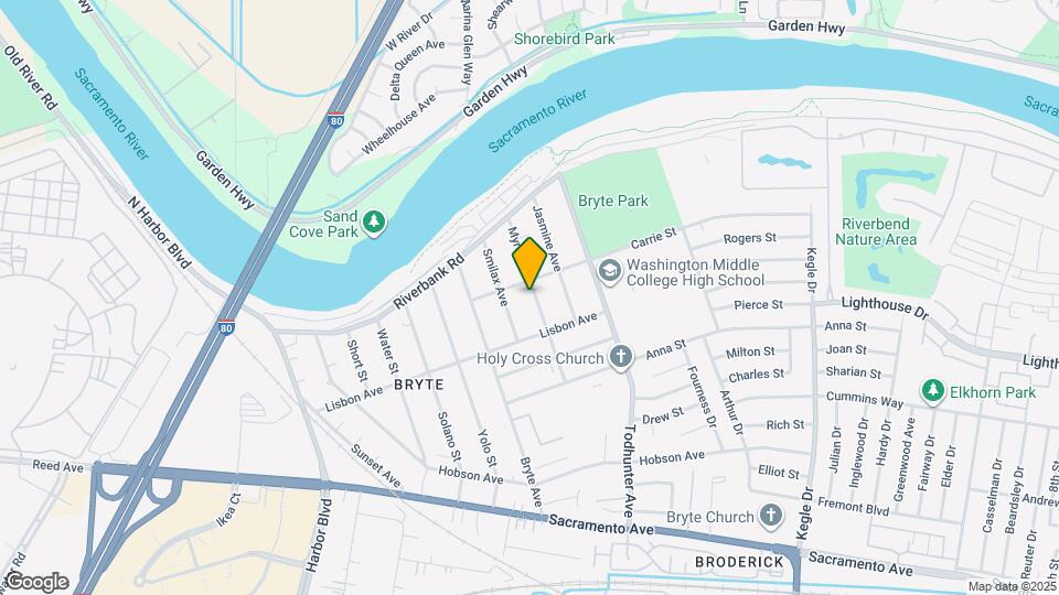 608 Myrtle Ave Map and Location Details