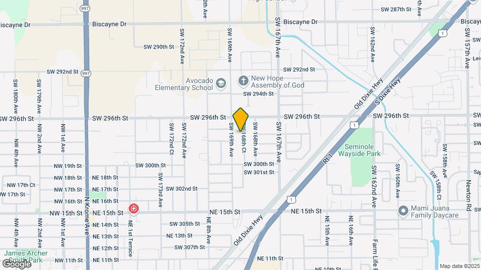 29724 SW 168th Ct, Unit 29724 S Mapa y Detalles de la Ubicación