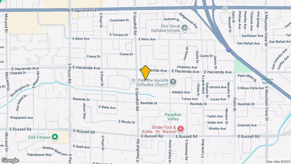 3849 Boca Chica Ave Map and Location Details