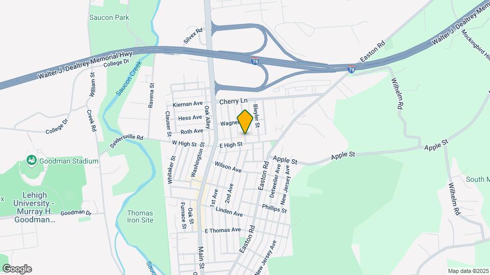 1511 Riegel St Map and Location Details