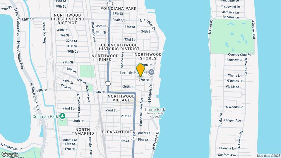 303 27th St Map and Location Details