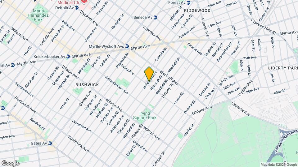 453 Irving Ave Mapa y Detalles de la Ubicación