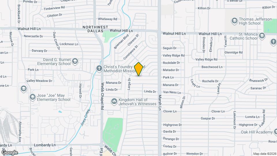 3558 Park Ln Map and Location Details