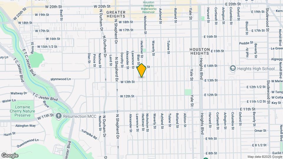 811 W 13th St Map and Location Details
