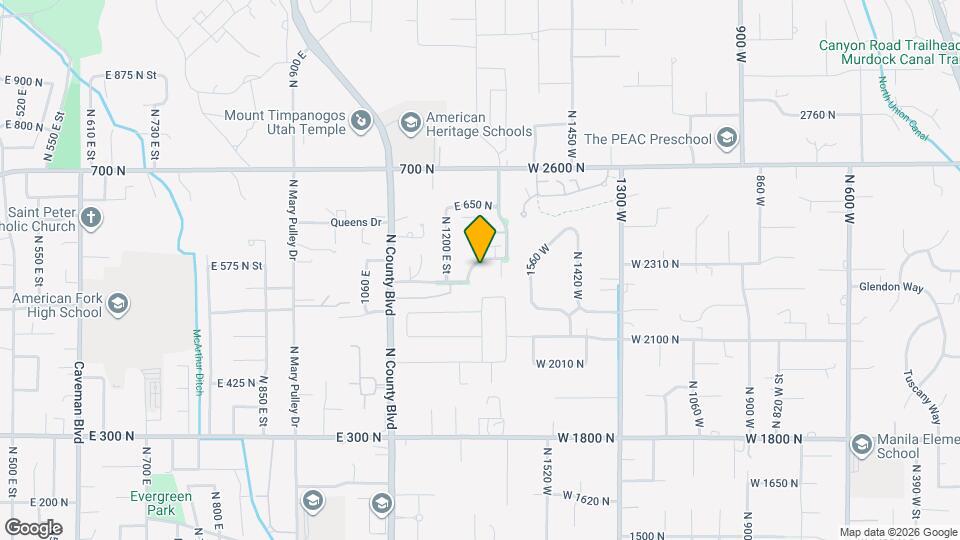 1248 E 530 N St Map and Location Details