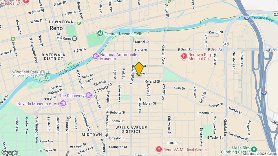 805 Ryland St Map and Location Details