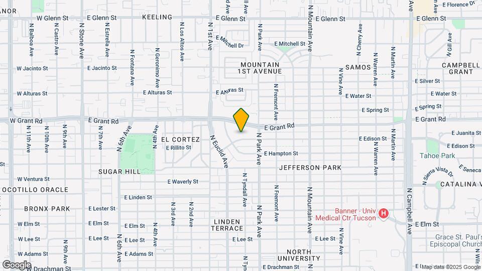 917 E Edison St Map and Location Details