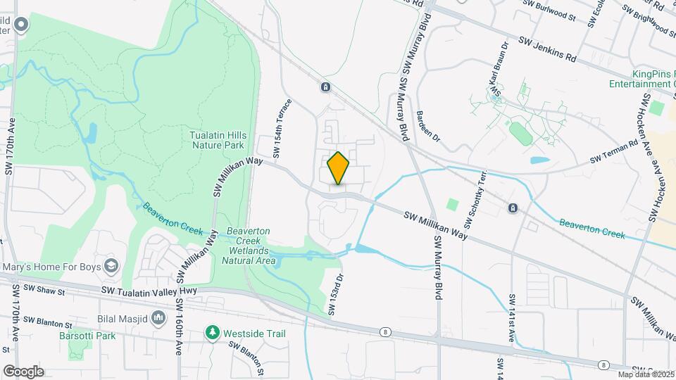 15021 SW Millikan Way Map and Location Details