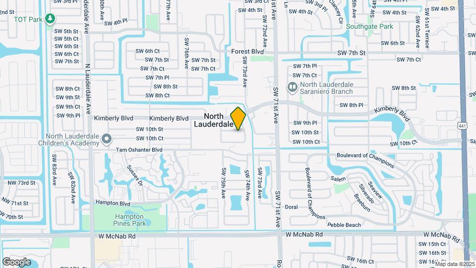 7420 SW 10th St Map and Location Details