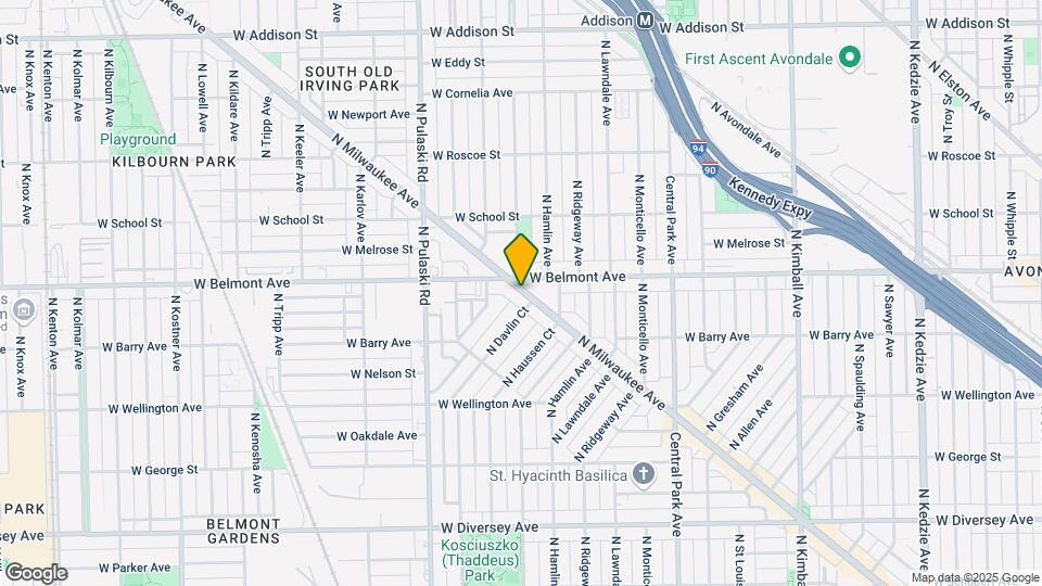 3180 N Milwaukee Ave Map and Location Details