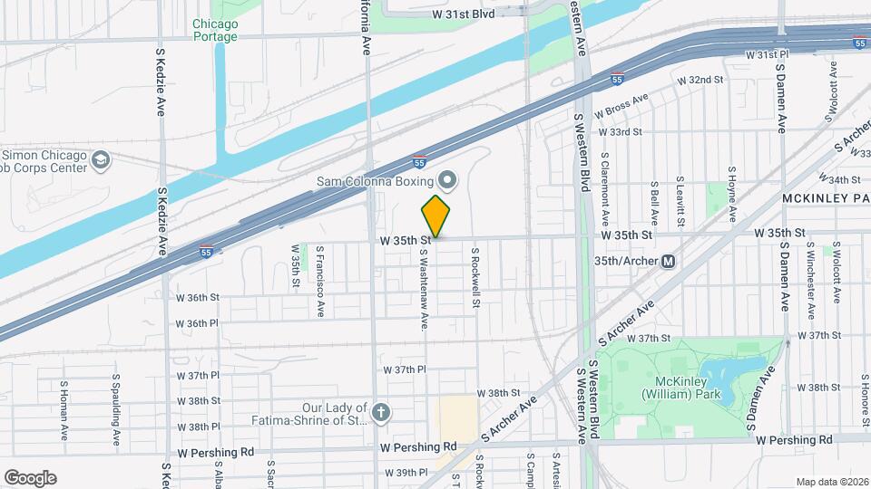 2647 W 35th St Map and Location Details