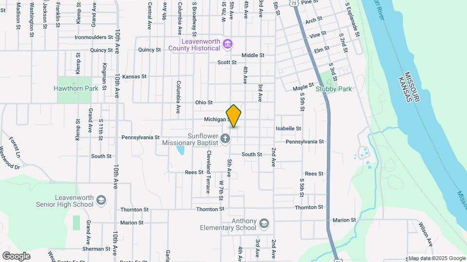 1619 S 5th Ave Mapa y Detalles de la Ubicación